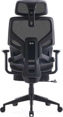 Кресло Cactus CS-CHR-MC01-BLBK синий сиденье черный сетка/ткань с подголов. крестов. пластик подст.для ног