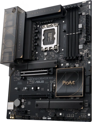 Материнская плата Asus PROART B760-CREATOR WIFI Soc-1700 Intel B760 4xDDR5 ATX AC`97 8ch(7.1) 1 x 2.5Gigabit + Gigabit Ethernet RAID+HDMI+DP