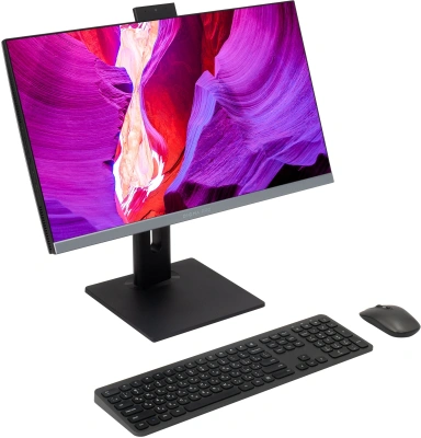 Моноблок Digma Pro Unity 23.8" Full HD i3 1215U (1.2) 8Gb SSD256Gb UHDG CR Windows 11 Pro GbitEth WiFi BT 90W клавиатура мышь Cam серый/черный 1920x1080