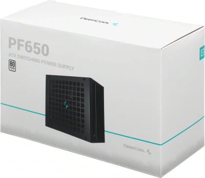 Блок питания Deepcool ATX 650W PF650 80+ white (20+4pin) APFC 120mm fan 6xSATA RTL