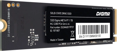 Накопитель SSD Digma PCIe 3.0 x4 512GB DGSM3512GP53T Mega P5 M.2 2280