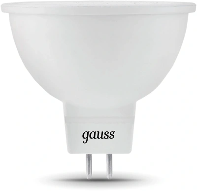 Лампа светодиодная Gauss Black 7Вт цок.:GU5.3 рефлек. 220B св.свеч.бел.нейт. MR16 (упак.:10шт) (101505207)