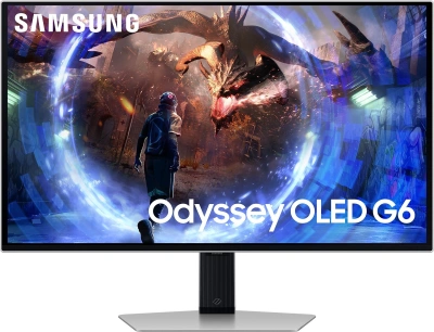 Монитор Samsung 27" Odyssey G6 S27DG600SIXCI черный OLED LED 1ms 16:9 HDMI матовая HAS Piv 250cd 178гр/178гр 2560x1440 360Hz FreeSync Premium Pro DP 2K USB 6.9кг