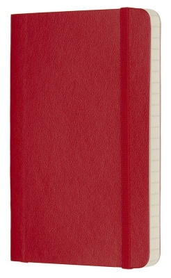 Блокнот Moleskine CLASSIC SOFT QP611F2 Pocket 90x140мм 192стр. линейка мягкая обложка красный