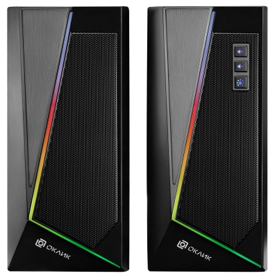 Колонки Оклик OK-125 2.0 черный 6Вт