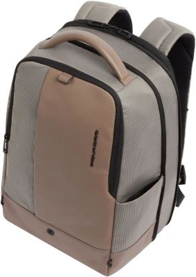 Рюкзак Piquadro Sync CA7188W145/SA песочный/серый натур.кожа/нейлон