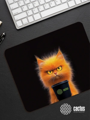 Коврик для мыши Cactus Red Cat 220x180x2мм (CS-MP-P11XS)