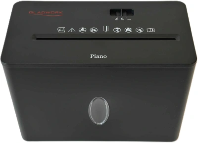 Шредер Gladwork Piano 6C Hit черный (секр.P-4) фрагменты 6лист. 8лтр. скрепки скобы пл.карты