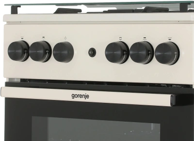 Плита Газовая Gorenje GG5A21BEF бежевый (стеклянная крышка) реш.чугун