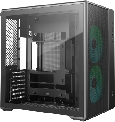 Корпус Deepcool CG590 MESH 2F черный без БП ATX 11x120mm 2xUSB3.0 audio bott PSU