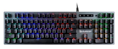 Клавиатура A4Tech B765 механическая серый USB for gamer LED (B765 GREY/NEON (GREEN SWITCH)) кабель 1.8м