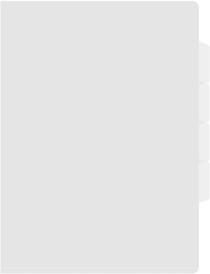 Папка-уголок Бюрократ -E356CLEAR 3 уровн. A4 пластик 0.15мм прозрачный