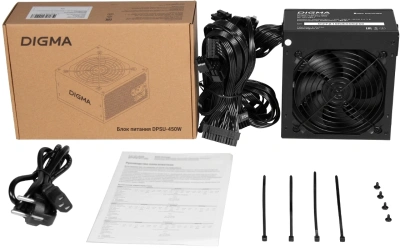 Блок питания Digma ATX 450W DPSU-450W (20+4pin) 120mm fan 3xSATA RTL