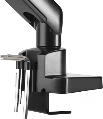 Кронштейн для мониторов Ultramounts UM709 черный 17"-32" макс.8кг крепление к столешнице поворот и наклон