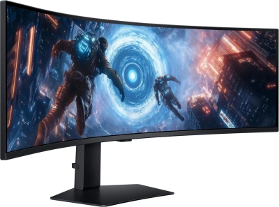 Монитор Samsung 49" Odyssey G9 S49FG916EIXCI черный VA LED 32:9 HDMI матовая HAS Piv 350cd 178гр/178гр 5120x1440 144Hz FreeSync Premium Pro DP USB 15.6кг