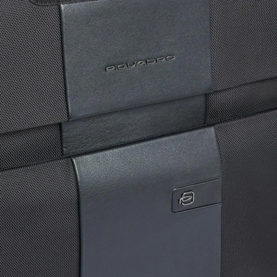 Сумка портплед Piquadro Brief2 PA7047BR2/N черная нейлон/натур.кожа