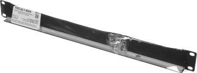 Кабельный органайзер Горизонтальный ЦМО ГКО-Щ-1-9005 щетки 1U шир.:19" глуб.:18.5мм