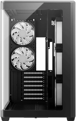 Корпус Deepcool CG590U 5F черный без БП ATX 11x120mm 2xUSB3.0 audio bott PSU