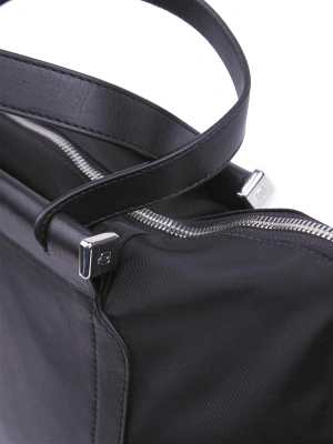 Деловая сумка женская Piquadro Lyra CA4021W92T/N с отделением для ноутбука 15.6" черная ткань/натур.кожа