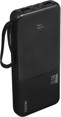 Мобильный аккумулятор Tecno OnGO L101Q 10000mAh QC3.0/PD3.0 22.5W 3A 2xUSB-A/USB-C черный