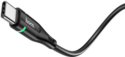 Кабель Hoco U93 Shadow Type-C USB (m)-USB Type-C (m) 1.2м черный коробка