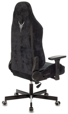 Кресло игровое Knight N1 Fabric черный Light-20 с подголов. крестов. металл
