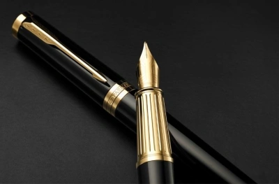 Ручка перьев. Parker Ingenuity Core F570 (2182005) Black GT F сталь нержавеющая подар.кор.