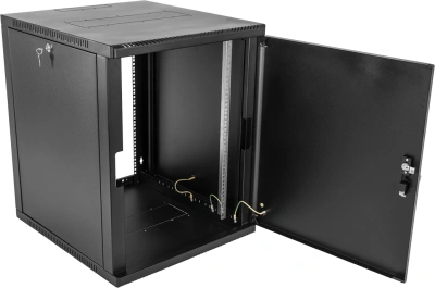 Шкаф коммутационный ЦМО (ШРН-15.650.1-9005) настенный 15U 600x658мм пер.дв.металл 200кг черный 600мм 27кг 746мм IP20 металл