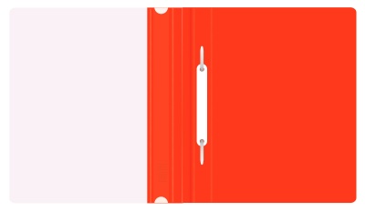 Папка-скоросшиватель Бюрократ Люкс -PSL20A5RED A5 прозрач.верх.лист пластик красный 0.14/0.18