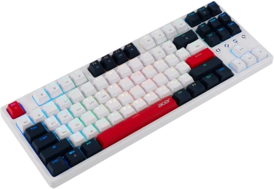 Клавиатура Acer OKR302 механическая белый USB беспроводная BT/Radio for gamer LED (ZL.KBDEE.016) кабель 1.6м