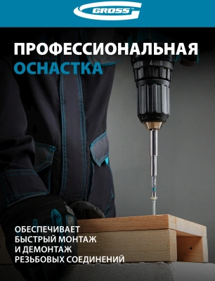 Набор бит Gross 11346 (10пред.) для отверток