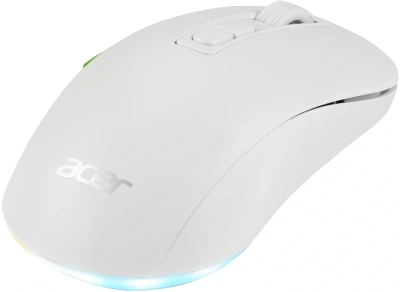 Мышь Acer OMR311 белый оптическая 2400dpi беспров. BT/Radio USB 7but (ZL.MCECC.034)