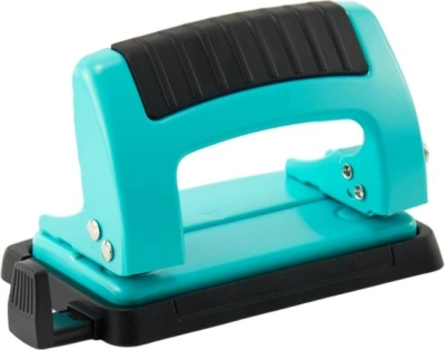 Дырокол Kw-Trio Classic Mini 09065BLUE макс.:10лист. металл синий отв.:2 с линейкой