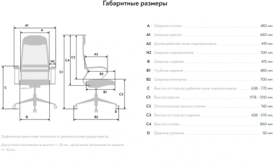 Кресло Метта SU-B-8 черный сиденье черный сетка/ткань с подголов. крестов. сталь хром
