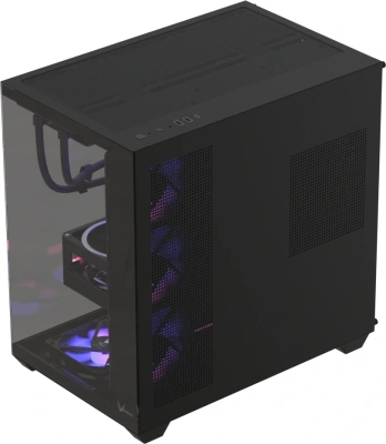 Корпус Formula Crystal Z2 v2 черный без БП ATX 10x120mm 2xUSB2.0 1xUSB3.0 audio bott PSU