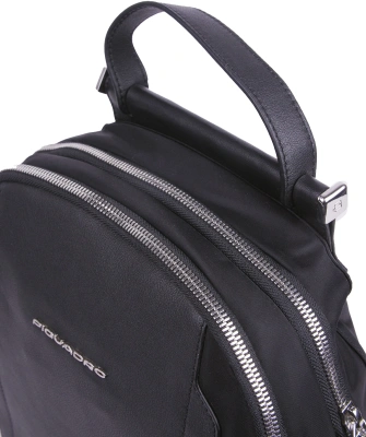 Рюкзак женский Piquadro Lyra CA5566W92T/N черный ткань/натур.кожа