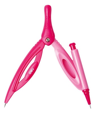 Циркуль Deli EG20002 в компл.:набор грифелей