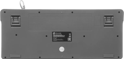 Клавиатура Оклик 711G серый/белый USB Multimedia for gamer LED (1790385) кабель 1.5м