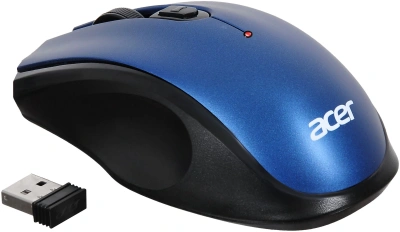 Мышь Acer OMR031 черный/синий оптическая 1600dpi беспров. USB 4but (ZL.MCEEE.008)