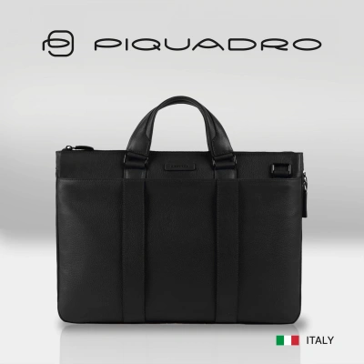 Деловая сумка Piquadro Modus Special CA4021MOS/N с отделением для ноутбука 15.6" черная натур.кожа
