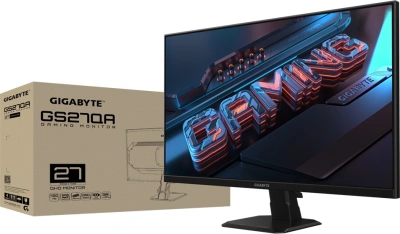 Монитор Gigabyte 27" GS27QA черный IPS LED 16:9 HDMI матовая 1000:1 300cd 178гр/178гр 2560x1440 180Hz DP Quad 2K (1440p) 5.26кг