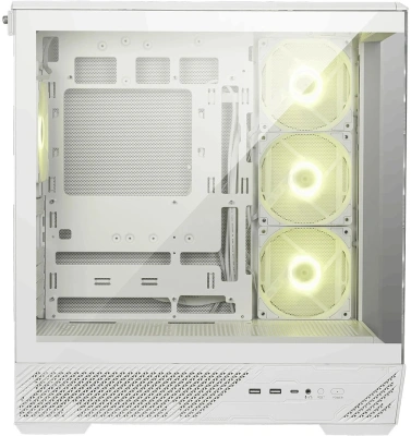 Корпус MSI MAG Pano 130R PZ белый без БП ATX 6x120mm 2x140mm 2xUSB3.0 audio AirDuct bott PSU