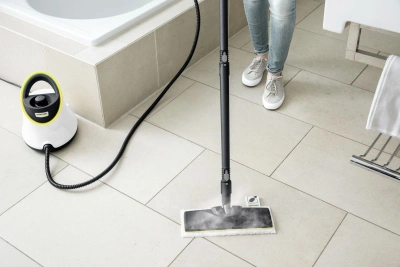 Пароочиститель напольный Karcher EasyFix SC 2 Deluxe 1500Вт белый/желтый