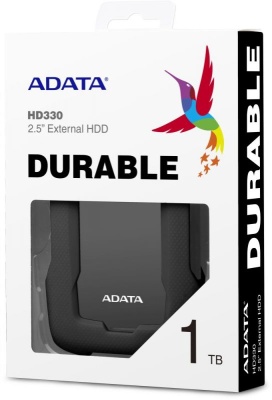 Жесткий диск A-Data USB3.0 1TB AHD330-1TU31-CBK HD330 DashDrive Durable 2.5" черный