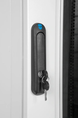 Шкаф коммутационный ЦМО (ШТК-М-24.6.6-1ААА) напольный 24U 600x600мм пер.дв.стекл 2 бок.пан. 700кг серый 455мм 60кг 180град. 1245мм IP20 металл