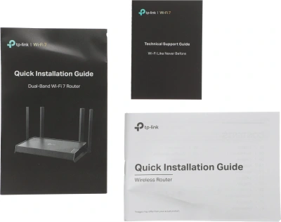 Роутер беспроводной TP-Link Archer BE220 BE3600 10/100/1000BASE-TX черный