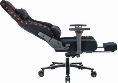 Кресло игровое A4Tech Bloody GC-670 черный искусственная замша с подголов. крестов. металл подст.для ног
