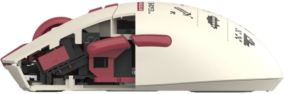 Мышь A4Tech Bloody R72 Ultra Duo белый/красный оптическая 20000dpi беспров. USB/USB-C 7but (R72 ULTRA DUO PIXELS RED)