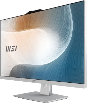 Моноблок MSI Modern AM272P 1M-675XRU 27" Full HD Core 5 120U (1.4) 16Gb SSD512Gb Graphics без ОС GbitEth WiFi BT 120W клавиатура мышь Cam белый 1920x1080