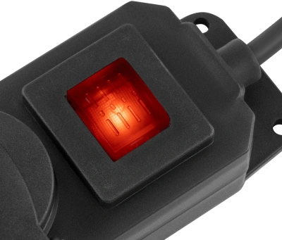 Сетевой фильтр Buro 400MDP-5-B 5м (4 розетки) черный (коробка)